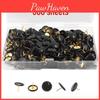 300 Black Pins Push Plasticcoated Set Thumb Tacks For Office Cork Board