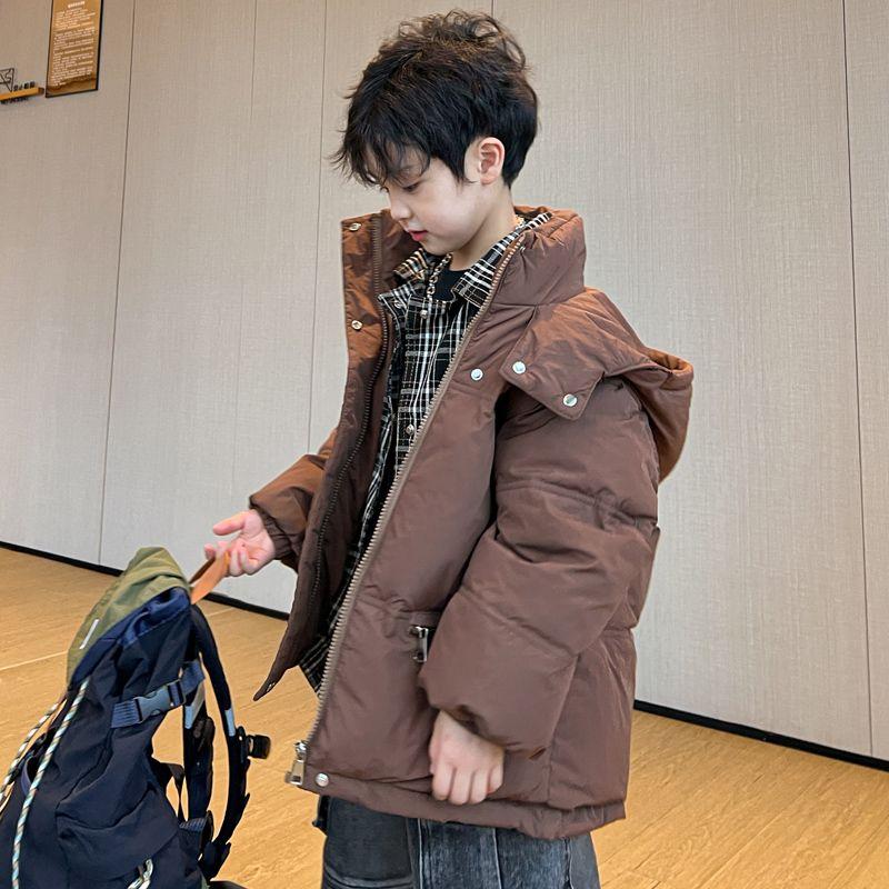 Children's Down-Fiber Jacket, Winter Boys' Casual, Two-Piece-Style Jacket