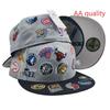 Unisex Embroidered AA Baseball Cap Flat Brim Street Style Adjustable Snapback Hat Men Women