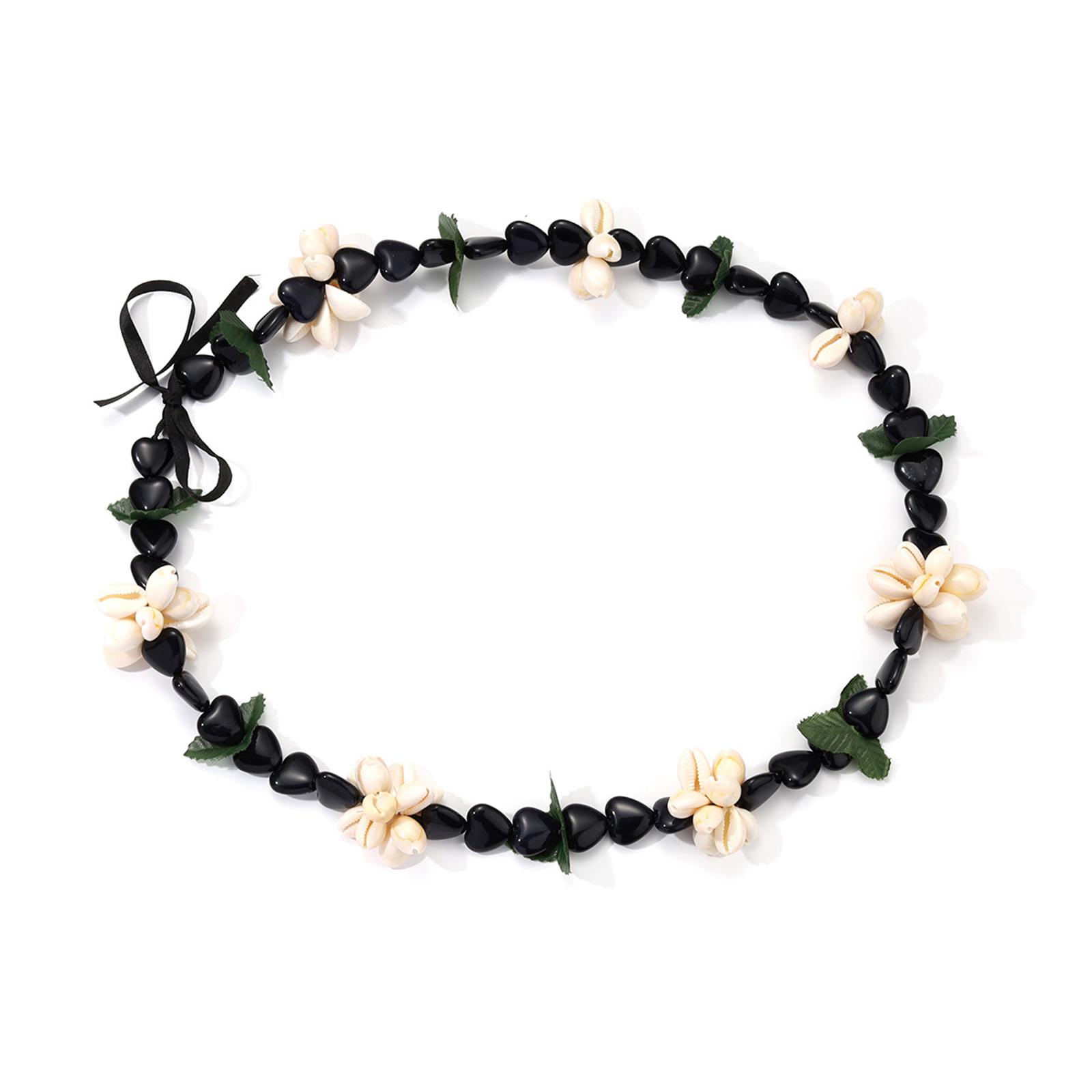 

Вязаное вручную ожерелье-венок на выпускной, нежное ожерелье из бусин, украшенное цветами, выпускной шнур, сувениры для вечеринки 1