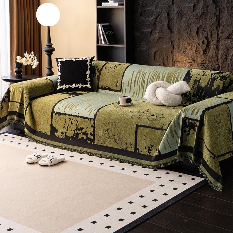 Handon Mid-Century French Retro Chenille Sofa Cover