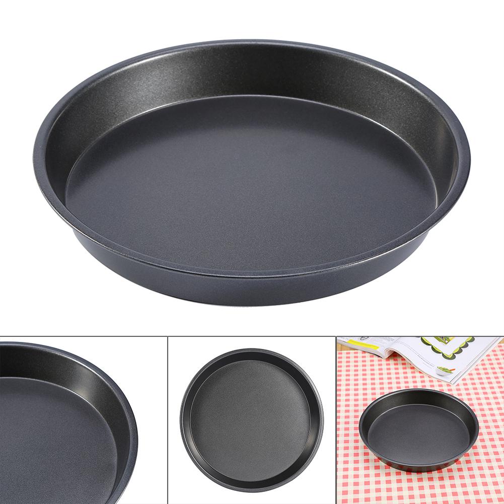 Buy 8 inch Carbon Steel Nonstick Round Pizza Pan Microwave Oven Baking Dishes Pans Pie Tray at