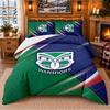 Printed 3Pcs Bedding Set Wigan Warriors Pattern Bed Sheet Pillowcase For Bedroom Decor