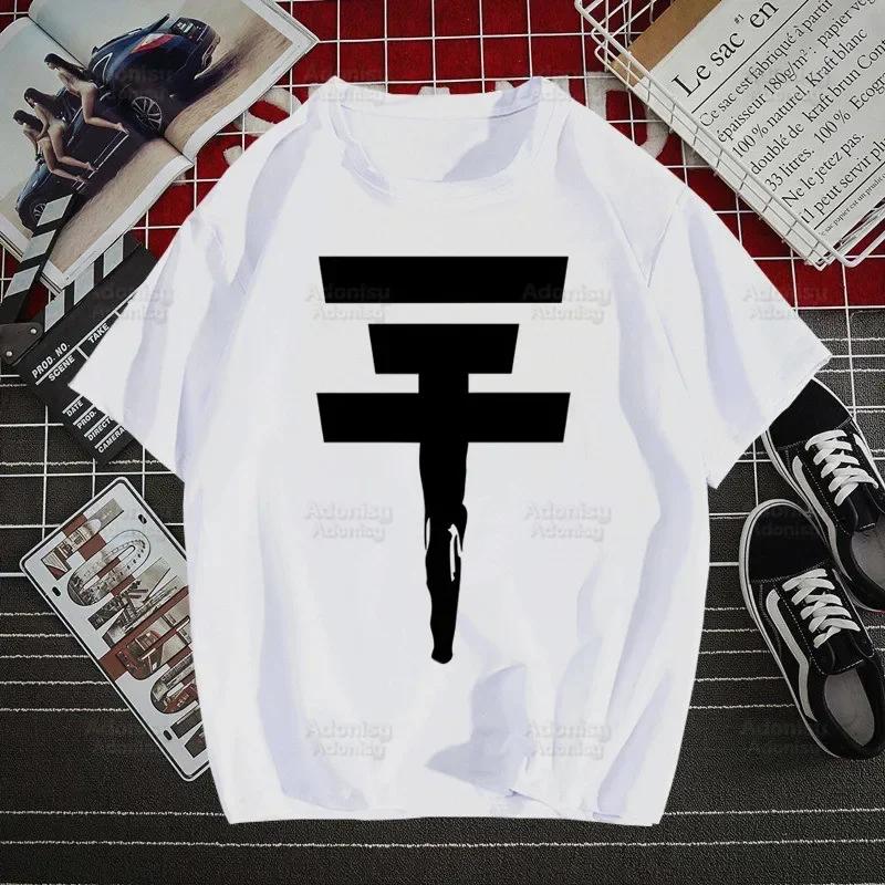 Tokio Hotel Group Musik Harajuku Herren T-Shirts Tees Shirt Tops Design Kurzärmelig Y2K Ästhetik 90er Anime T-Shirt