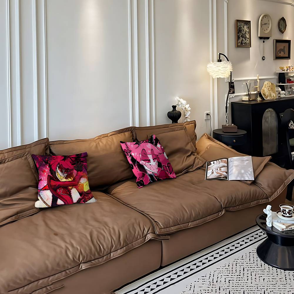 H-Hazbin A-Alastor Poszewka Zdejmowana Zmywalna Poszewka na Poduszkę – Miękka Pościel na Wszystkie Pory Roku