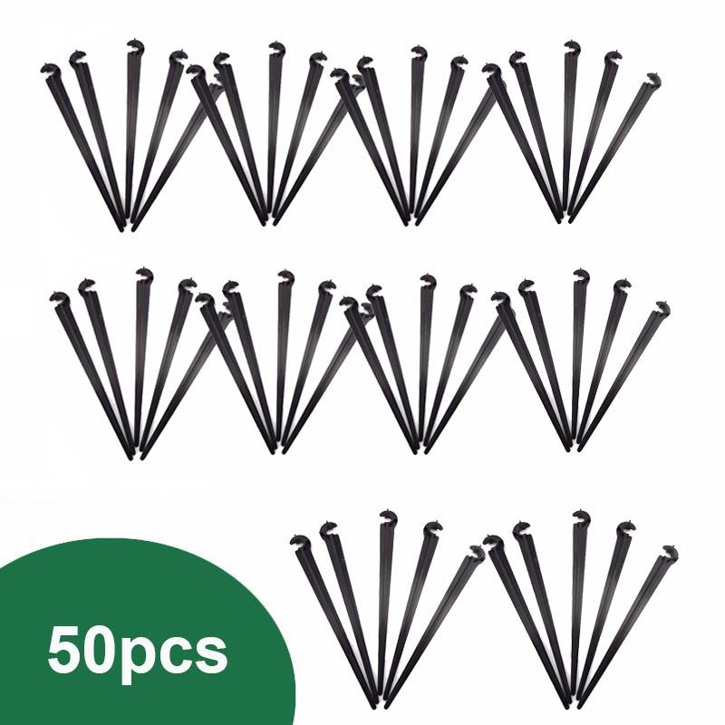 

Держатель садового шланга для полива 11 см, 4/7, кронштейн для шланга, пластиковый фиксированный держатель для стеблей, 4/7, аксессуары для системы капельного орошения 50pcs