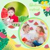 Seajan 60 Pcs Watermelon Bulletin Board Cutouts Decorations Summer Watermelon Paper Cutouts Accents for Kids Home School Chalkboard Classroom Decor