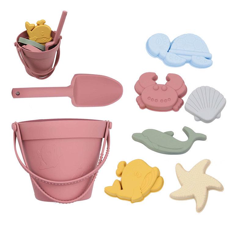 Children's Summer Beach Toy Set: Silicone Bucket & Sand Shovel for Outdoor Water Play