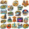 South Korea Seoul Jeju 3D Fridge Magnets Tourism Souvenir Refrigerator Magnets Sticker Home Kitchen Decoration