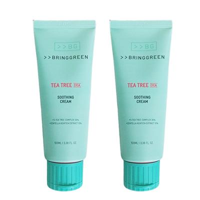 1+1 Bring Cremă calmantă cu arbore de ceai verde Cica Plus, set special, 2 bucăți, 50ml