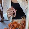 Zhang Junning's same style natural pink crystal bracelet for women, hibiscus stone, horse pink crystal Pixiu bracelet, peach blossom bracelet
