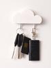 1pc Cloud Design Home Key Holder Wall Entryway Storage Rack, Hanging Hook Organizer, Decorative Item For Living Room, No-Drill
