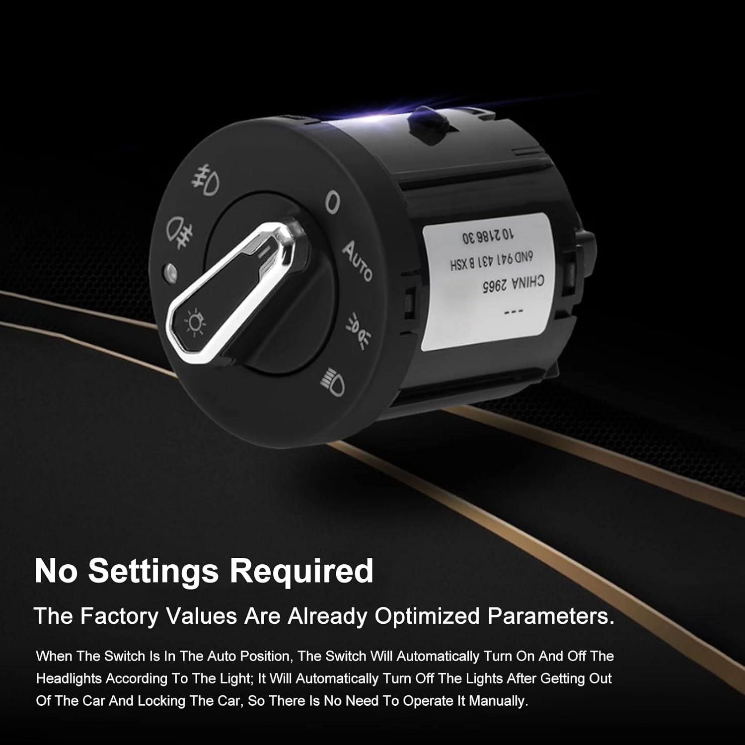 Mk4 Auto Headlight Switch With Headlamp and Fog Light Control Sensor Module for MK4 B5