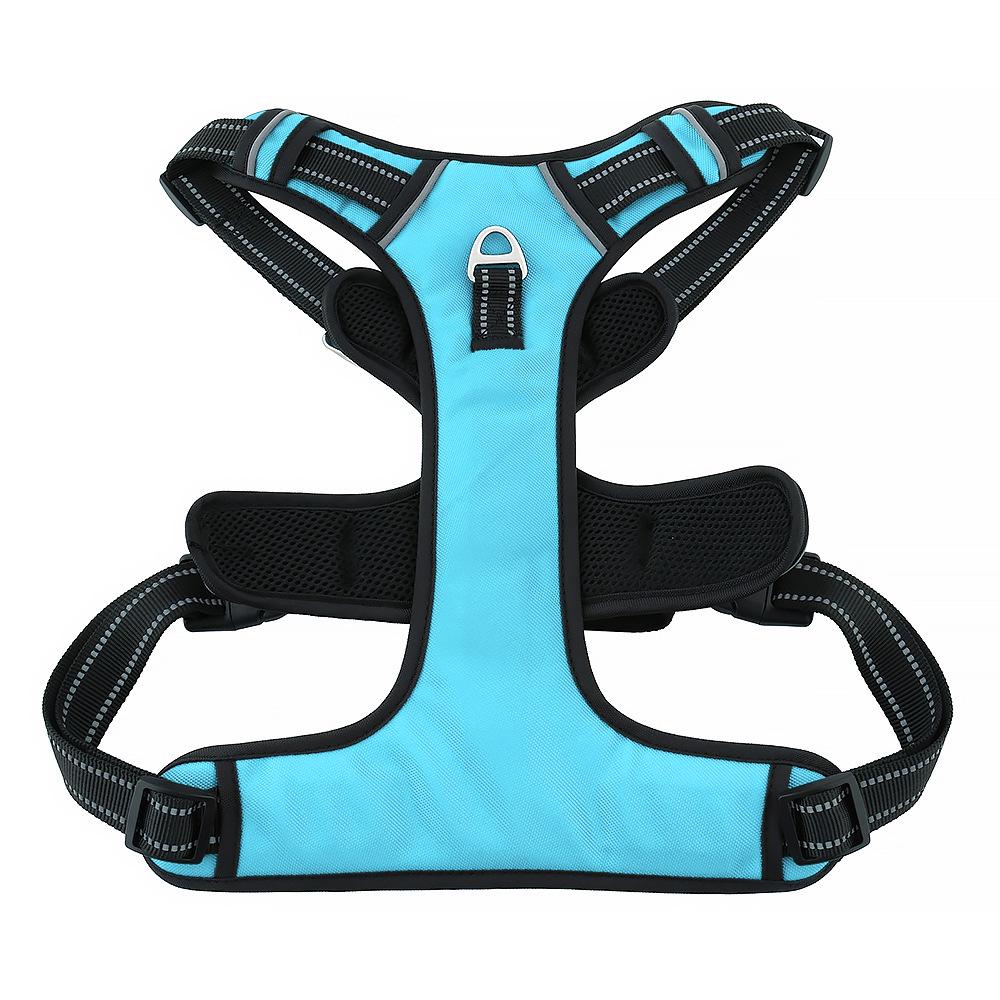 Explosion-Proof Reflective Dog Harness for Medium & Large Dogs - Breathable Oxford Cloth Vest with Leash