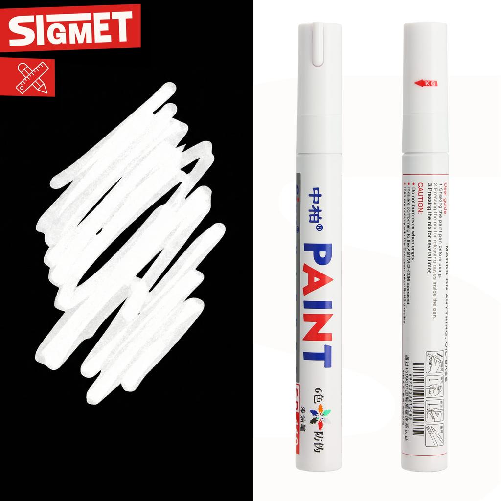 Construction Marker Oil Varnish White