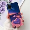 Clear For Samsung A21s SM-A217F SM-A217M Cover For Samsung Galaxy A21s Case Cute Luxury Butterfly Love Flowers Cool Painted