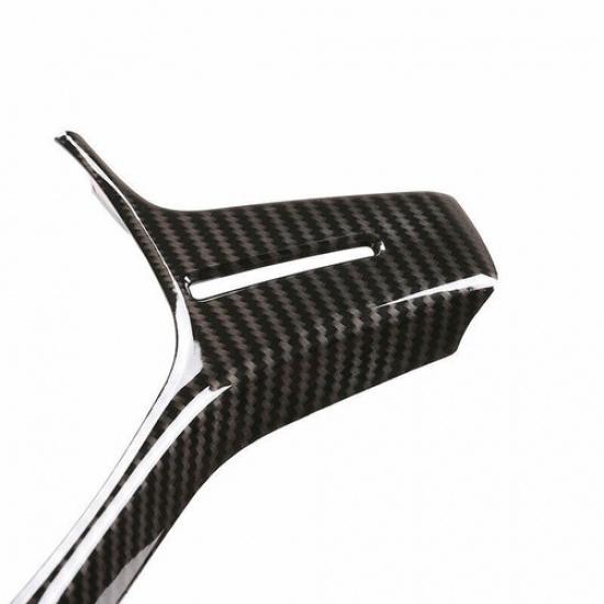 ABS Carbon Fiber Interior Cover Steering Wheel Trim For Benz C-Class 2011-2013