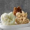 3D Rose Baby Angel Silicone Mold Handmade Aroma Candle Plaster Ornament Mould DIY Angel Home Decoration Crafts Making Molds