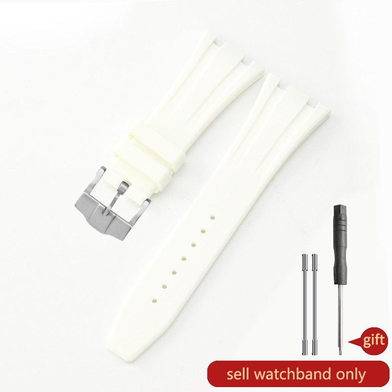 Silicone Watch Strap for AP Aibi 15400 Royal Oak Series Waterproof Sweat-Proof Rubber Watch Band Men's Accessories 26mm27mm28mm