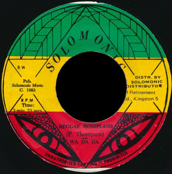 7inch Record WADADA - Reggae Sunsplash NONE Solomonic 1983 Jamaica Reggae, Ska & Dub Used