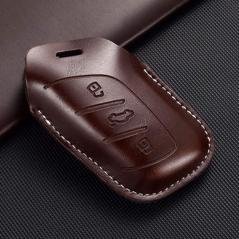 Applicable To Roewe Rx5 Leather Key Cover 350/360/w5/ei6 Shell Plus Car Buckle Ruixing Ei5 All-inclusive Creativity