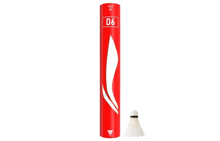 Li Ning D6 Duck Feather Shuttlecock 12 Pack Duck Feather Shuttlecocks AYQR030-3