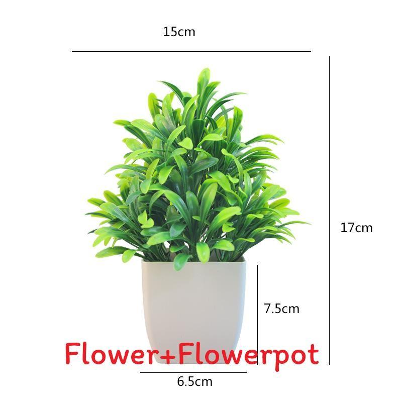 Plastový eukalyptus magnólie v květináči bonsaj pro vnitřní dárkovou dekoraci