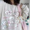2KWEIRD Y2k Harajuku Kawaii Hoodie Women Japanese Fashion Cute Casual Cat Print Soft Gril Loose Sweatshirt Preppy Style