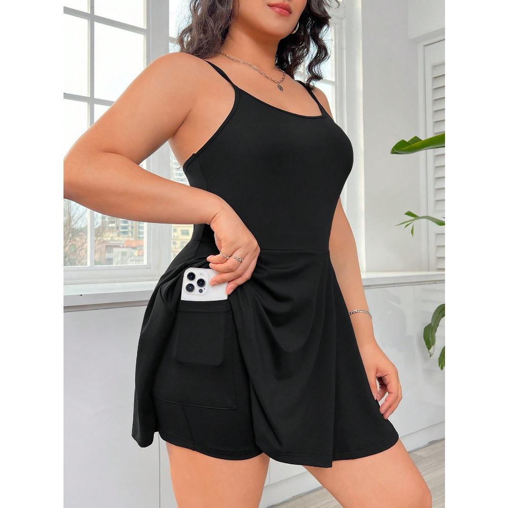 Dámské sexy tílkové šaty, protiskluzový design, plus size oblečení na jógu