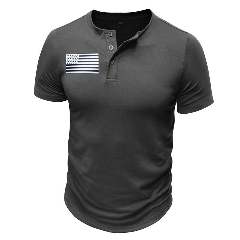 Men's Slim Fit Henley Shirts Casual Short Sleeve 3-Button T-Shirts Basic Comfort Lightweight Tee Shirts for Men Summer Stretch Workout Training Tops