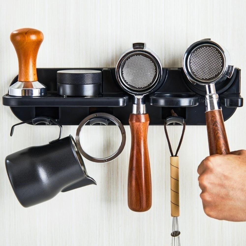 Wall Mounted Coffee Appliance Holder 51/54/58 mm Coffee Bar Organizer Home Kitchen