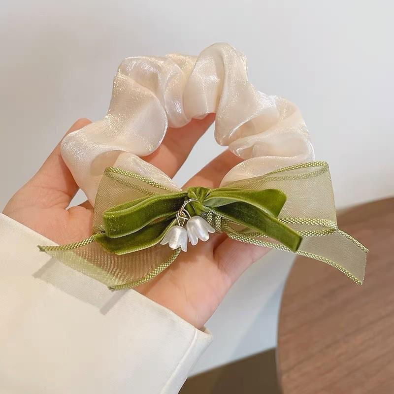 Fresh Summer Sweet Lace Bow Hair Tie - Elegant & Stylish Hair Accessory