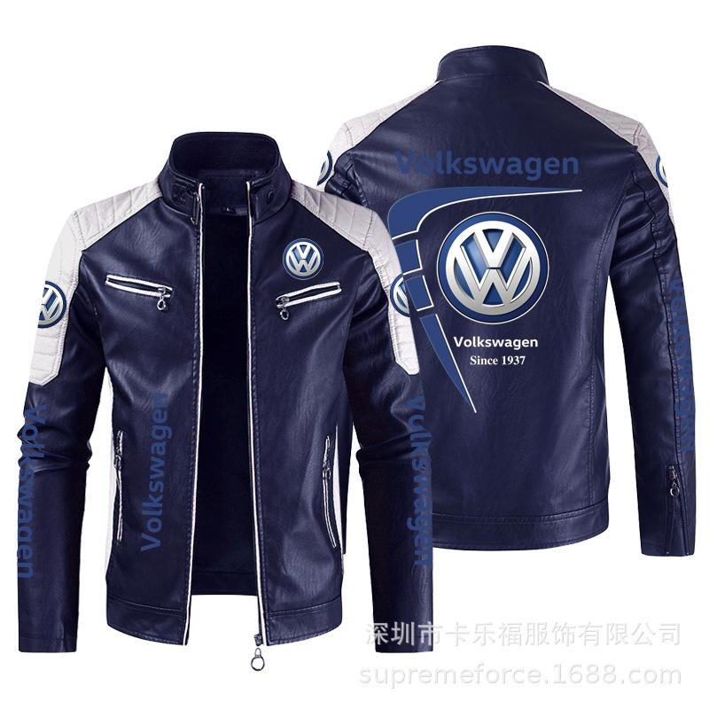 Hot men's clothing European size vauxha motorcycle leather jacket racing suit men's PU leather jacket jacket