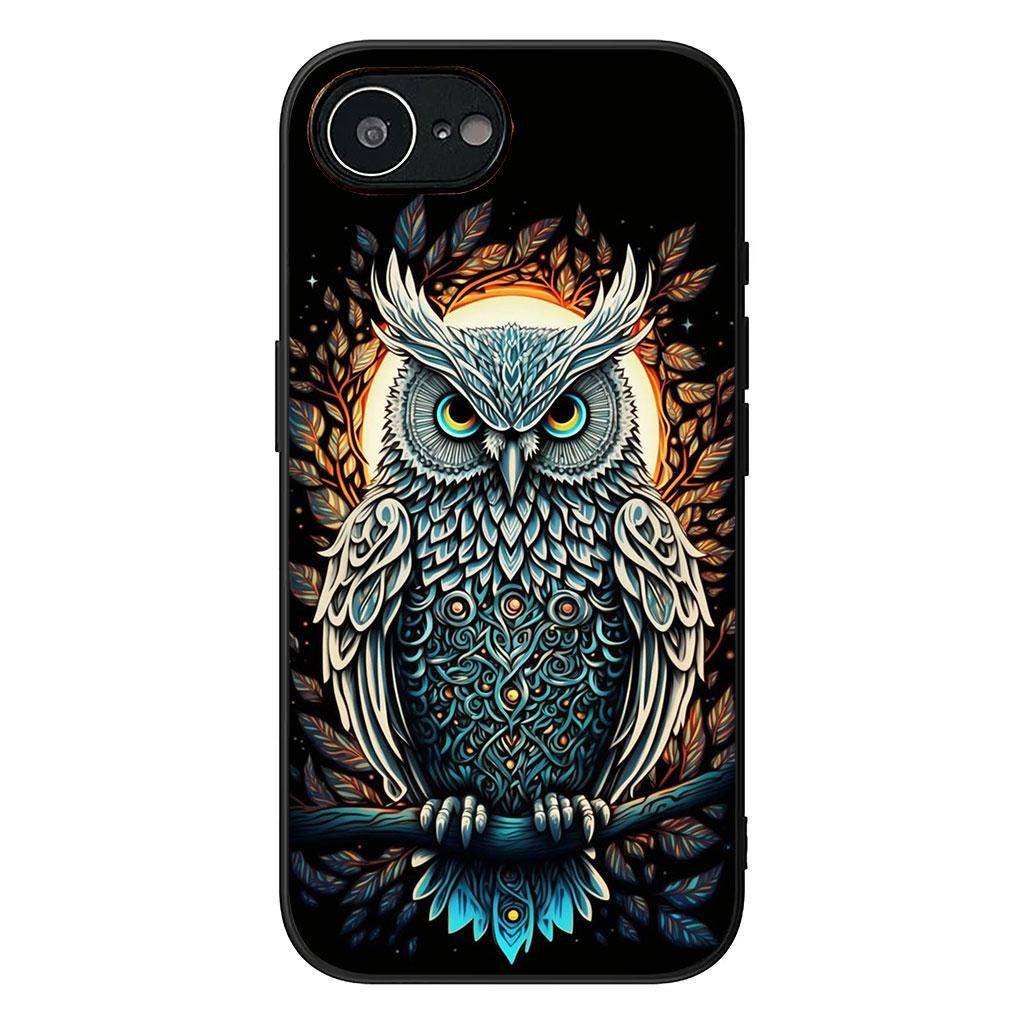 

Cover for Samsung Galaxy A36 A17 A26 A07 A35 A54 A53 A13 A33 A34 S8 S9 S20 S21 FE S10 Plus Phone Case Cartoon Art Owl Galaxy A26 5G