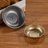 1PC Retro Stainless Steel Sauce Small Dish Round Seasoning Dish Tomato Sauce Cup Dipped in Soy Sauce Small Plate