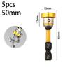 5Pcs Magnetic Plasterboard Positioning Screwdriver Bits Hand Electric Drill Bit For Electric Power Tool Parts Accessories