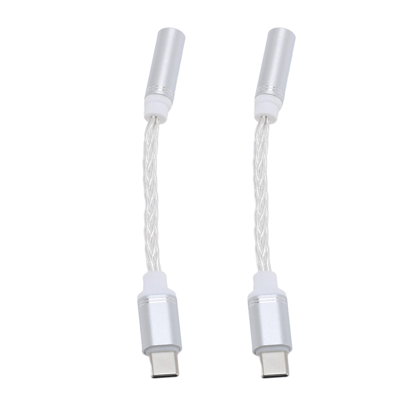 

2 шт. USB C на 3,5 мм адаптер для наушников 384 кГц 32 бит USB Type C на 3,5 мм AUX звуковой разъем кабель шнур