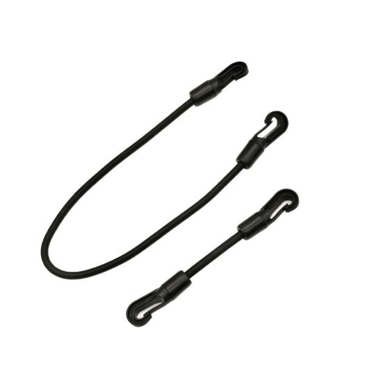 Nastavitelná bungee šňůra s háčky Dvouhlavá elastická vázací šňůra pro bezpečné upevnění Outdoorové kempování Flexibilní popruhy s háčky pro stany Kajaky Nosič na kola
