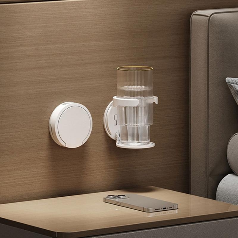 Portable Purpose Cup Holder Adhesive Mount Design For Car Office Home Strong ABS Construction Space Saving Organizer