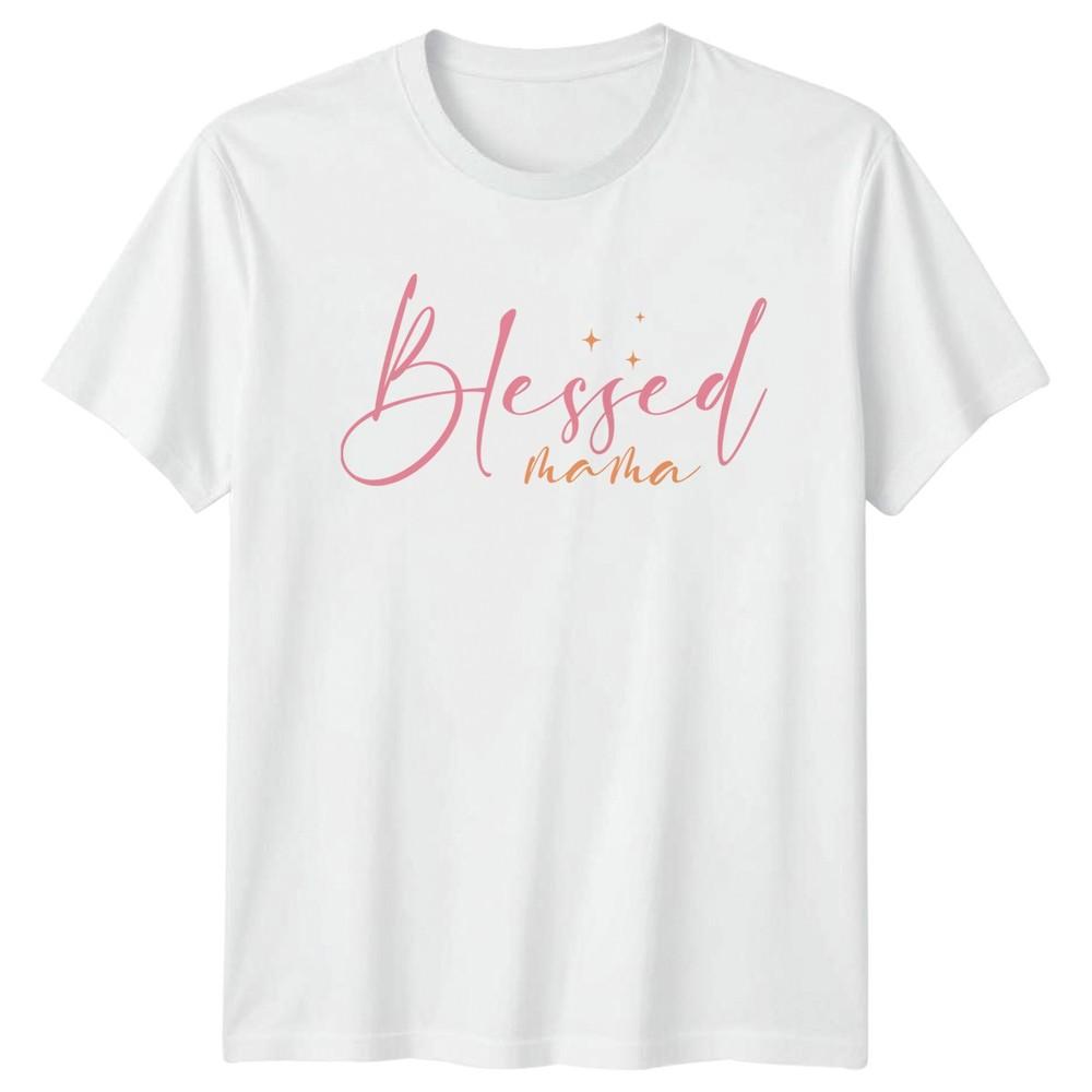 Blessed Mama Unisexs TShirt Motherhood Family S