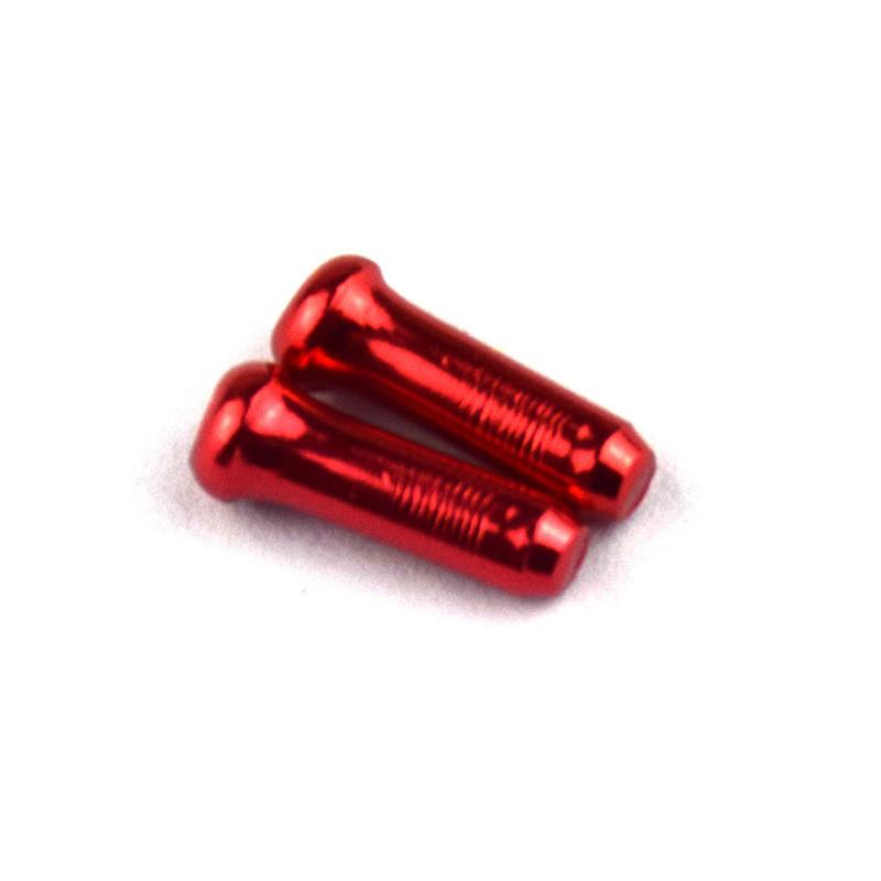 Bicycle Brake Cable End Caps Aluminum Alloy Colorful Set For Mountain Bike Maintenance
