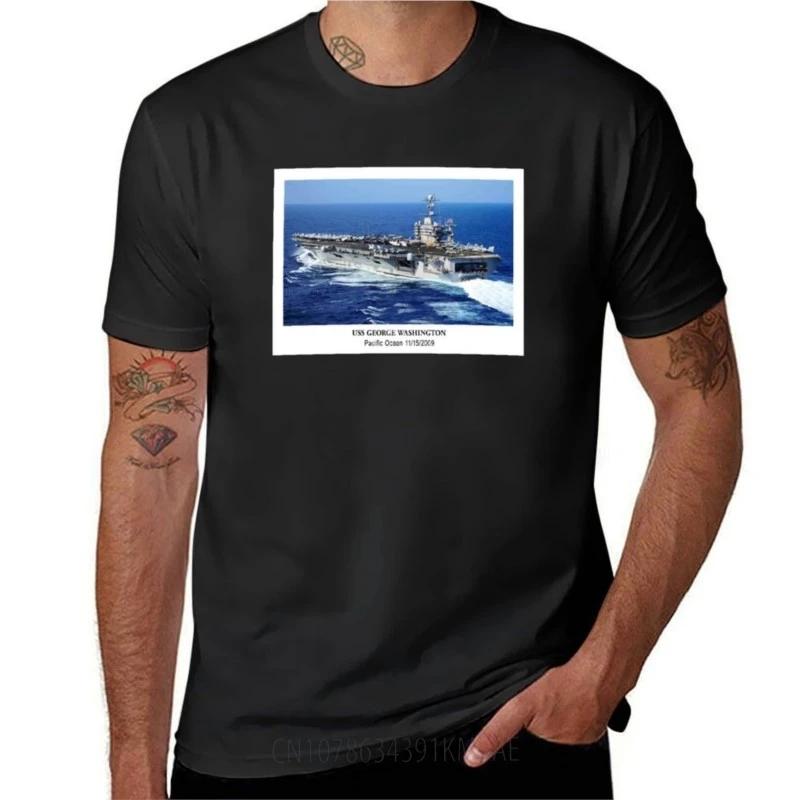 USS George Washington CVN73 TShirt New Edition Cute Clothes Sports Fans Kawaii Clothes Oversized T Shirts for Men