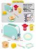 Kids' Wooden Kitchen Pretend Play Set with Oven, Toaster & Waffle Toys