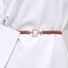 Personality Luxury Trouser Adjustable Dress Women Waistband Waist Belt PU Belt Metal Hook Buckle