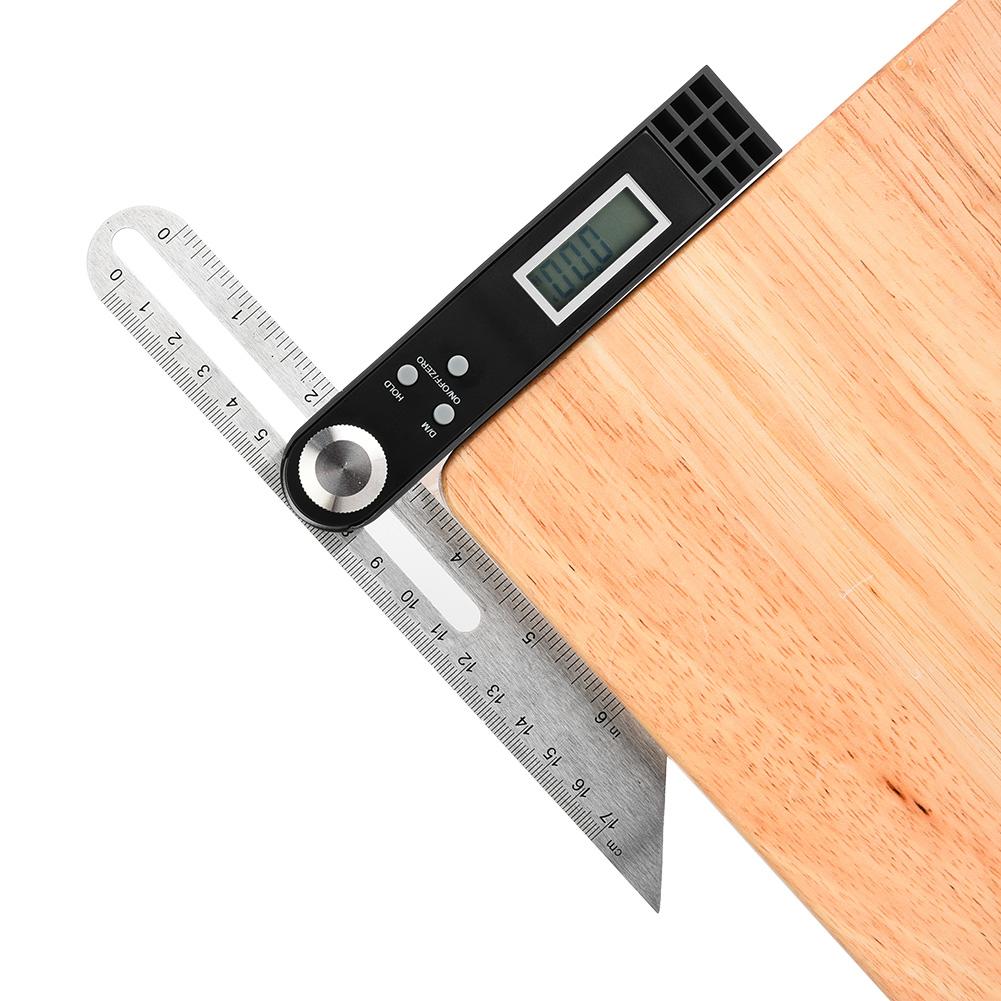 Digital Display T Protractor Activity Angel Ruler Stainless Steel Digital Goniometer0~360 degrees