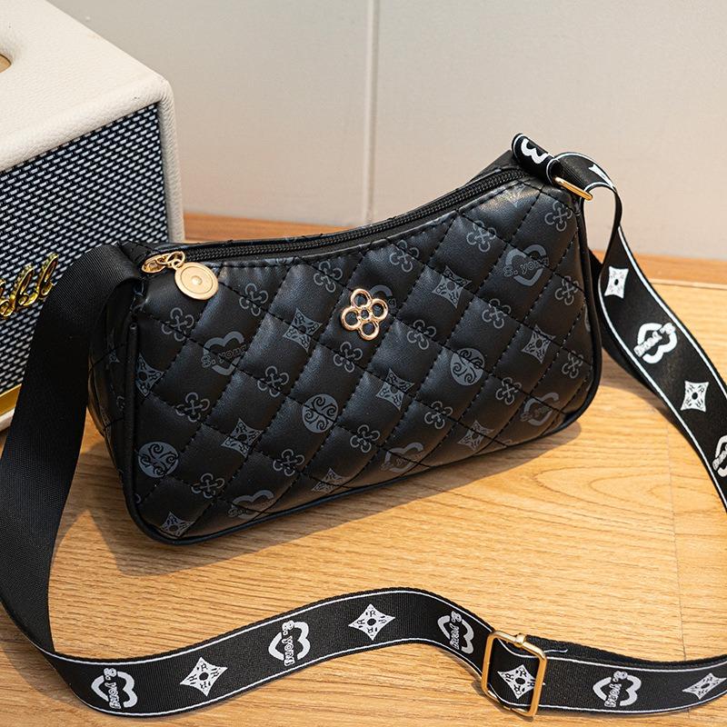 High-end printed armpit bag women's bag, fashionable versatile shoulder bag women