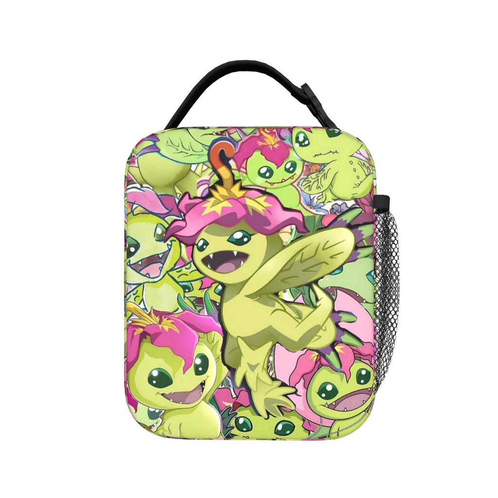Cartoon Digimon Adventure Anime Lunch Bag Travel Portable Lunch Box For Child  Oxford Designer Cooler Bag