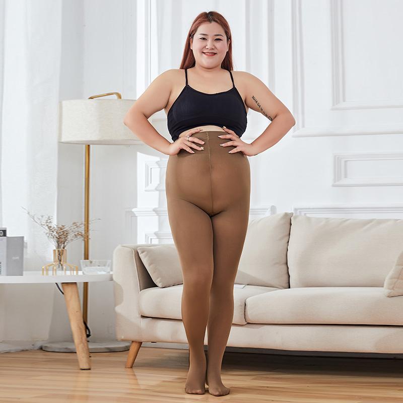 

130 КГ Жіночі Білі Колготки Великого Розміру 12 З Високою Талією Теплі Колготки Весна Осінь Еластичні Тонкі Оксамитові Колготки для Великих Розмірів 3XL-4XL(75-150kg)