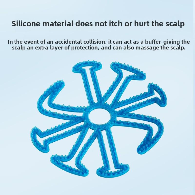 Helmet Anti-pressure Hairstyle Helmet Inner Lining Half Helmet No Hair Compression Silicone Pad Protection Gadget No Hairstyle Compression