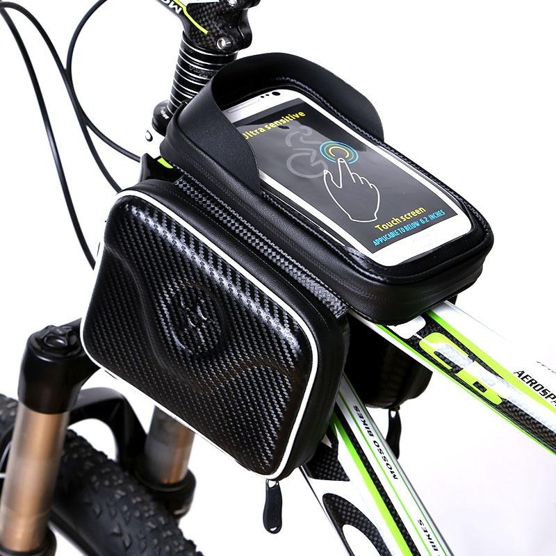 

Bike Bag Multi-Function Bike Beam Bag Carbon Shell Bike Beam Bag Riding Equipment Accessories